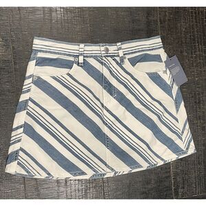 Universal thread Striped Denim Mini Skirt